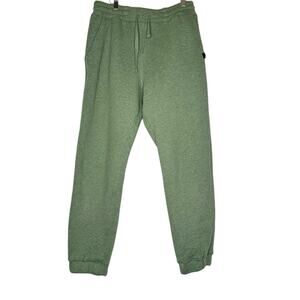 LAHGO LUNYA Men's Restore Double Faced Pants Green Heather Size Medium Sweats
